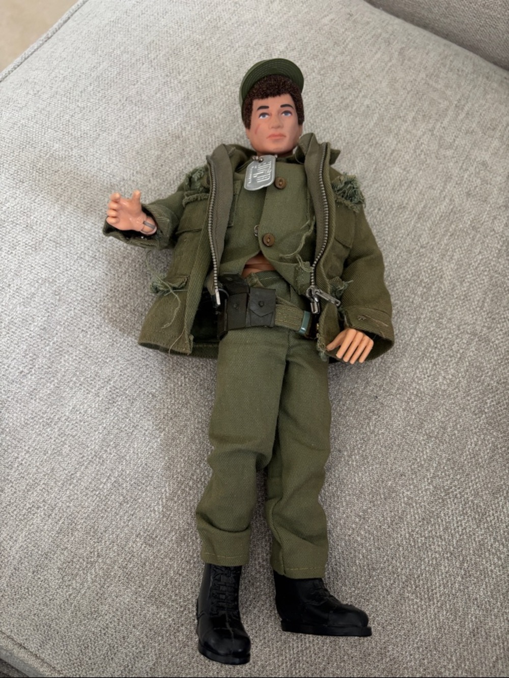 Army Action Figure in Olive Green Uniform